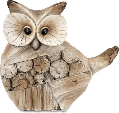 Produktbild von Deko Eule Kauz Uhu Garten Tier Vogel Figur Skulptur Schleiereule Schneeeule