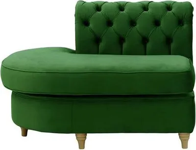 Produktbild von Chesterfield Modul - Abschlusselement rund, links (ECL)-Velluto 10-wax black