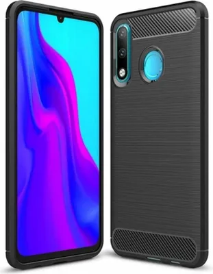 Produktbild von Carbon Shield TPU Hülle für Huawei P30 Lite - Schwarz KP9468