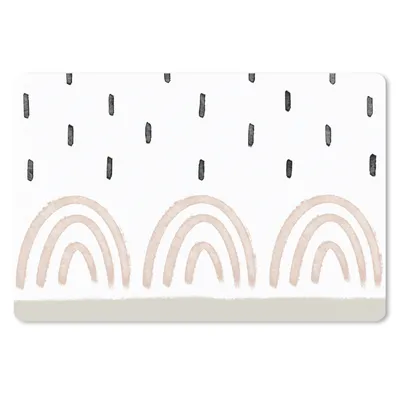 Produktbild von MuchoWow® Mauspad Mousepad Regenbogen - Pastell - Regen 27x18 cm - Mousepads - Maus Mat - Pad - Mausunterlage - Büroartikel - Desk Matten