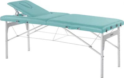 Zdjęcie produktu dla Stół zabiegowy, stół do masażu, stół składany, mobilny, wysokość 68-84 cm, kolor:56 sanitaire