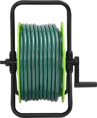 Produktbild von vidaXL Schlauchtrommel Freistehend Grün mit 20 m Schlauch PVC