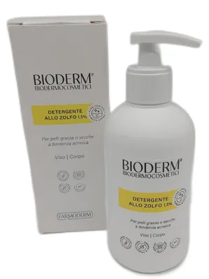 Produktbild von Bioderm S Schwefelhaltiges Reinigungsmittel für fettige Haut und gegen Akne, Mitesser und",