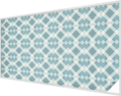 Obrázok produktu pre Vitrážová fólia na okno - 116x200 cm - vitrážový vzor - nepriehľadná dekoratívna fólia na ochranu súkromia - samolepiaca, ochrana proti UV žiareniu - geometrické vzory