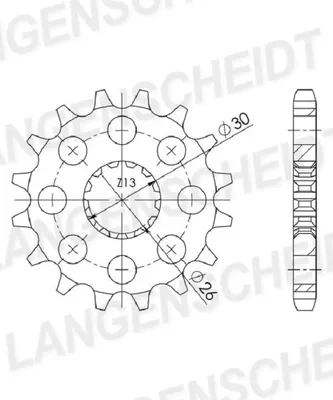 Image de Ritzel Supersprox 530 - 19Z CST-1180:19|feinverzahnt 26,0/30,0