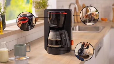 Immagine prodotto di Macchina per caffè filtro 1.25 nera Bosch TKA3M133