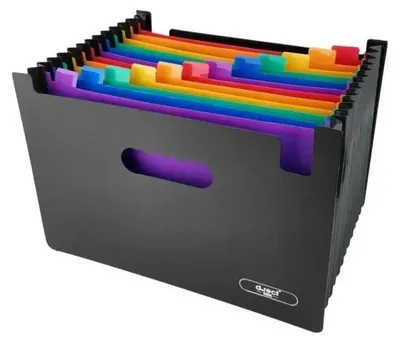 Obrázek produktu pro Pouzdro A4 s 13 přihrádkami, černé