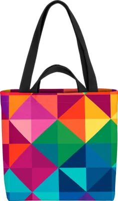 Produktbild von VOID Grafik Regenbogen Farben Tasche 33x33x14cm,15l Einkaufs-Beutel Shopper Einkaufs-Tasche Bag