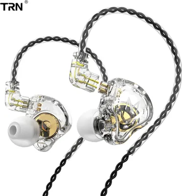 Obrázek produktu pro Sluchátka do uší TRN MT1, vysoce čistý zvuk, sluchátka s 10 mm dvojitým magnetickým dynamickým měničem, potlačení šumu, kabelová sluchátka
