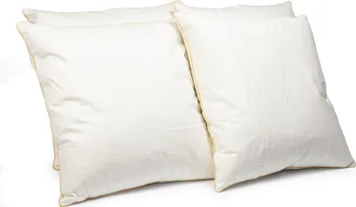 Produktbild von 4er Set Federkissen 40x40 cm | 300g Kissenfülung 100% Federn | Kissen mit  Zertifikat | Bezug 100% Baumwolle