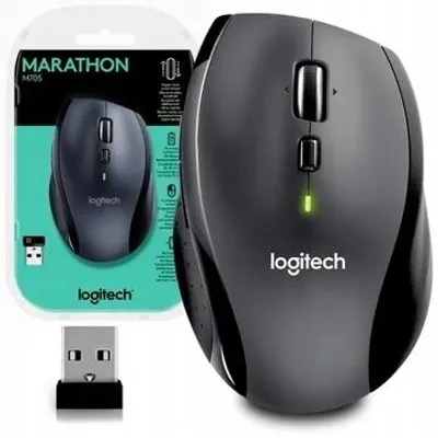 Produktbild von Kabellose Logitech M705 Marathon Maus, Optischer Sensor, Leistungsstark