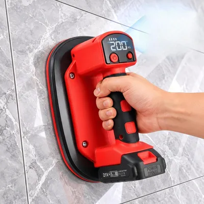 Akku-Saugheber, 200 kg, LCD-Display, 2000 mAh, für Fliesen, Glas, Marmor