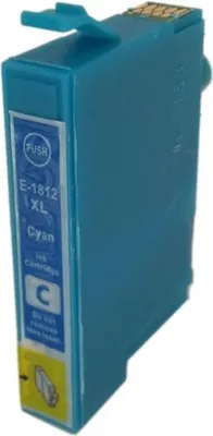 Image de cartouche d'encre compatible avec Epson T1812 / T18 XL cyan pour XP-100, 102, 200, 202, 205, 210, 212, 215, 225, 30, 300, 302, 305, 310, 312, 313.....