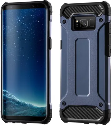 Obrázek produktu pro Pancéřový kryt Bumper Hybrid Armor Ochranný kryt pro XIAOMI REDMI NOTE 9 PRO MAX Silikonový kryt Accessory Bag Armoured Shell Armour v modré barvě