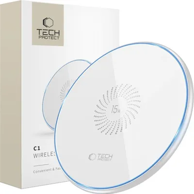 Produktbild von Tech-Protect Qi15W-C1 Drahtloses Ladegerät 15W Weiss