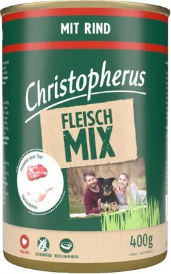 Produktbild von Christopherus Fleischmix mit Rind 400g, Adult, jede Rasse, Rind, 400 g