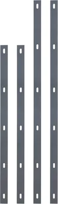 Immagine prodotto di Alberts 646172 Set di barre piatte Step², acciaio grezzo, zincato a caldo antracite plastificato RAL 7016, lunghezza: 1020 mm, larghezza: 40 mm, set da 4