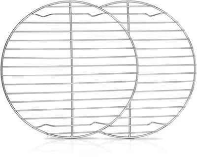Image de Support de refroidissement en acier inoxydable, 23 cm, support rond pour plaques de cuisson, sain et durable