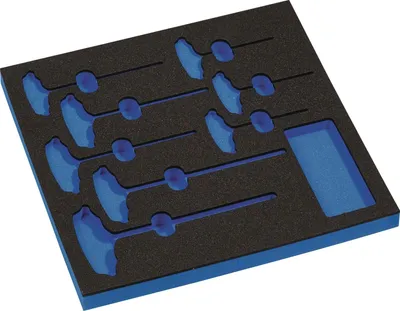Produktbild von TECWERK Werkzeugmodul Leereinlage 2/3-Modul 2000 871 237 8-tlg.TECWERK