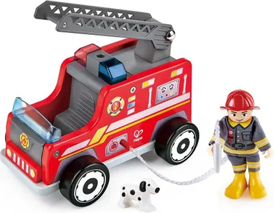 Produktbild von Hape E3024, Feuerwehrauto, 3 Jahr(e), Holz, Rot