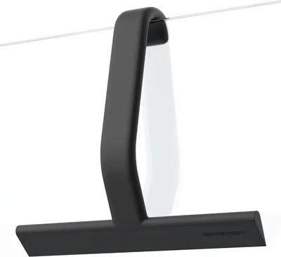 Obrázok produktu pre Sprchová hlavica s integrovaným háčikom - 25 cm - čierna