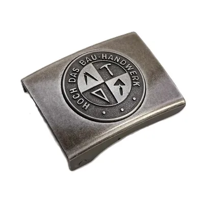 Produktbild von Koppelschloss Bau-Handwerk und Zunft – vintage / eisengrau - für 4,5 cm breite Koppelgürtel