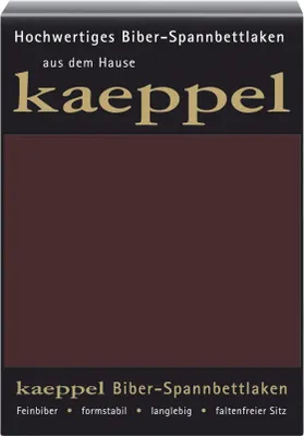 Produktbild von Kaeppel Biber Spannbettlaken 140x200 cm - 160x200 cm Nougat