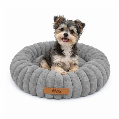 Immagine prodotto di Dogeste Donut cuccia per cane 50 cm rotonda, cuscino morbido e soffice, lavabile, fondo antiscivolo