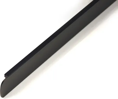 Produktbild von IHC Endleiste Winkelleiste Seiteleiste Arbeitsplatte Leiste Küche Schwarz 38mm Aluminium ohne Schraubenlöcher Rechts