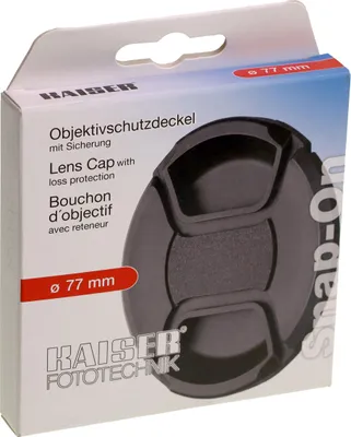 Productafbeelding van Kaiser Fototechnik lensdop met kliksysteem, 77 mm, 77 mm