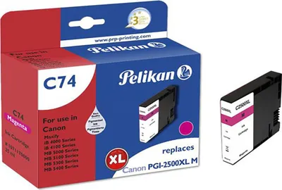 Productafbeelding van Pelikan Printing 1071170800 Pelikan Tinte 1071170800 ersetzt Canon PGI-2500XL, magenta