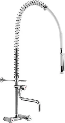 Produktbild von Delabie Geschirrspülbr. we m. Wandmischer+ Handbr. 433000+Auslaufvent.
