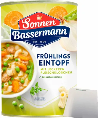 Produktbild von Sonnen Bassermann Frühlingstopf (400g Dose) + usy Block