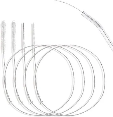 Image de Lot Azomor de 4 brosses de nettoyage flexibles pour les petits tubes et les bouteilles
