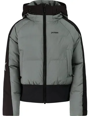 Image de Veste de ski Protest pour enfant, modèle Prtmindy, couleur verte, taille 140