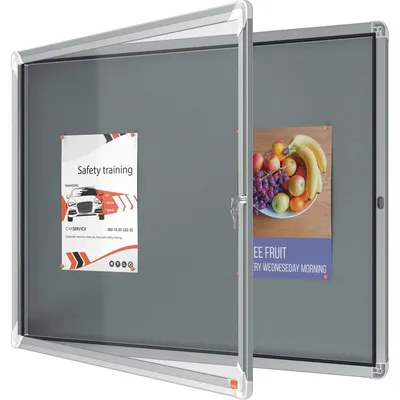 Zdjęcie produktu dla Nobo 1915329, Wewnętrzna, Szary, Aluminium, Aluminium, Szary, 4 mm