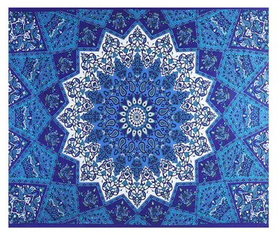 Produktbild von Böhmischer indischer Mandala-Wandbehang, Bettwäsche-Wandteppich (4)