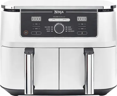 Fettfreie Friteuse Ninja Af400Euwh 2 Körbe 9,5L, 2470W, Max Knusprig
