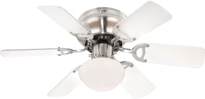Obrázok produktu pre Globo Lighting ventilátor kovový nikel matný, 1x E27
