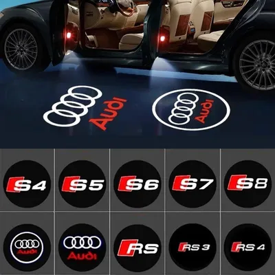 Produktbild von LED Auto Türbeleuchtung Logo Audi A4 A3