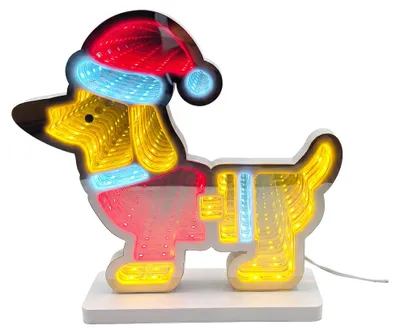 Produktbild von Clayre & Eef Tischlampe Hund Braun Kunststoff