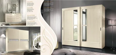 Produktbild von Schränke Kleider Kleiderschrank Schrank Luxus Schwebetüren Design Holz Modern