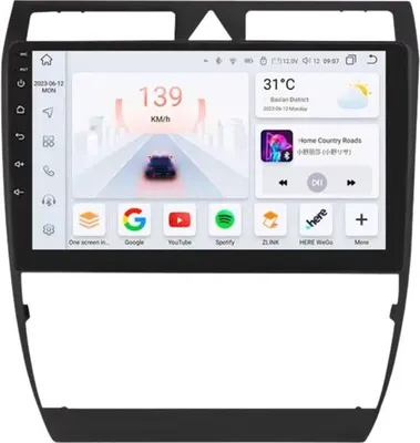 Immagine prodotto di Autoradio con Bluetooth e CarPlay per Audi A6 C5/RS6/S6 (1997-2004) – Compatibile con Apple e Android – Impianto stereo con sistema di navigazione – 6 GB di RAM, 64 GB di memoria
