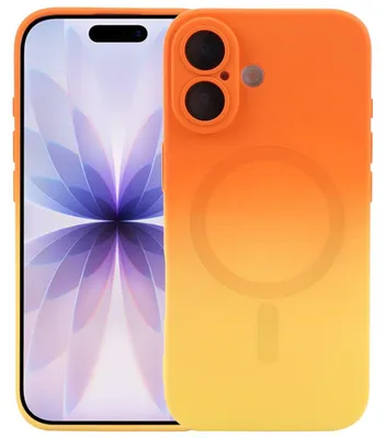 Image de Housse silicone MagSafe pour Apple iPhone 17 avec dégradé de couleurs & protection de la lentille Housse de téléphone portable