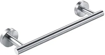 Obrázek produktu pro Držák na ručníky 30 cm, kartáčovaný nikl – držák na ručníky do koupelny – montáž na zeď – nerezová ocel – odolná konstrukce – moderní design