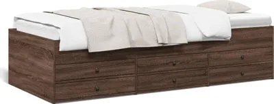 Zdjęcie produktu dla VidaXL 3280873, sofa rozkładana, Brązowy, Dąb, Drewno, 2030 mm, 1015 mm, 455 mm