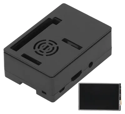Obrázok produktu pre Ochranný kryt pre LCD displej s rozlíšením 480 × 320 pre Raspberry Pi (čierne puzdro, 3,5-palcový displej)