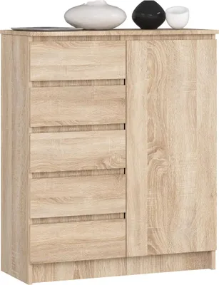 Image de Commode étroite combinée SAVRILA - chêne sonoma