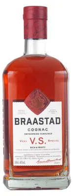 Produktbild von Braastad VS Cognac 40% Vol. 1,0L