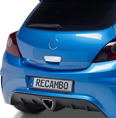Zdjęcie produktu dla Chromowana ramka otwieracza bagażnika do Opel Corsa D BJ 2006-2014 | uchwyt ze stali nierdzewnej